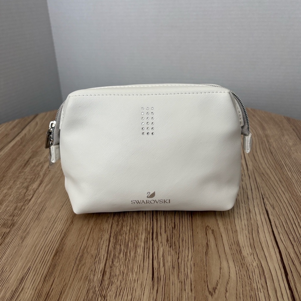 Swarovski white Cosmetic Pouch